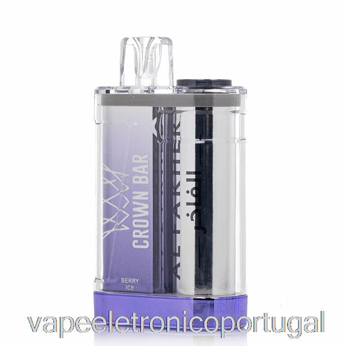 Vape Eletrônico Al Fakher Coroa Bar Cristal 9000 Gelo De Baga Descartável